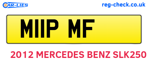 M11PMF are the vehicle registration plates.