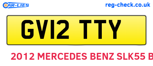 GV12TTY are the vehicle registration plates.