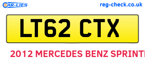 LT62CTX are the vehicle registration plates.