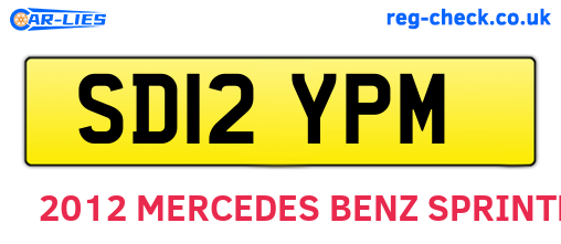 SD12YPM are the vehicle registration plates.