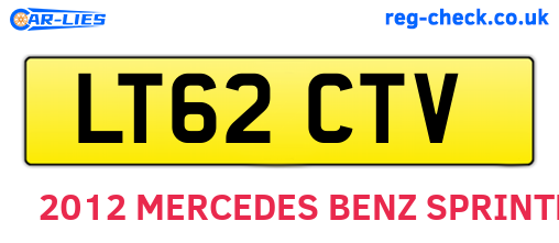LT62CTV are the vehicle registration plates.