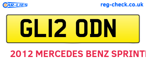 GL12ODN are the vehicle registration plates.