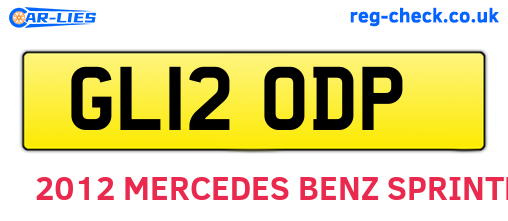 GL12ODP are the vehicle registration plates.