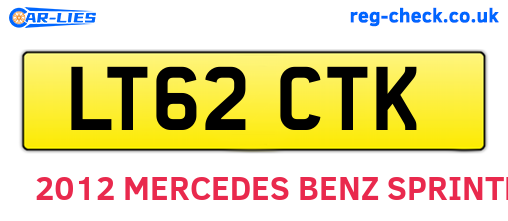 LT62CTK are the vehicle registration plates.