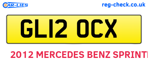 GL12OCX are the vehicle registration plates.