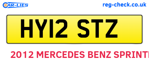 HY12STZ are the vehicle registration plates.