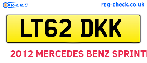 LT62DKK are the vehicle registration plates.