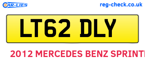 LT62DLY are the vehicle registration plates.