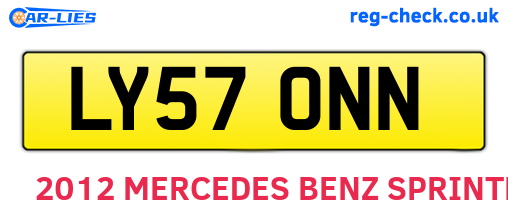 LY57ONN are the vehicle registration plates.