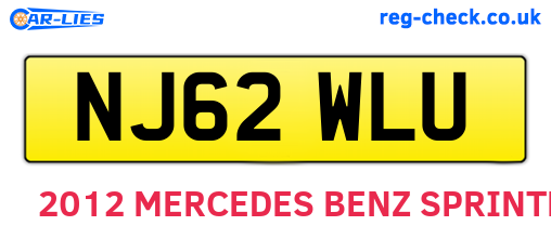 NJ62WLU are the vehicle registration plates.