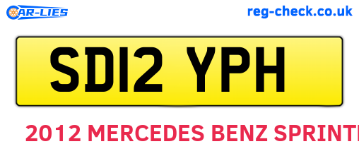 SD12YPH are the vehicle registration plates.