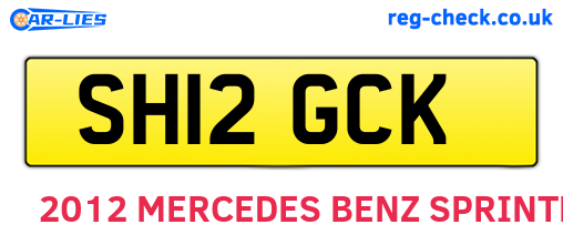 SH12GCK are the vehicle registration plates.