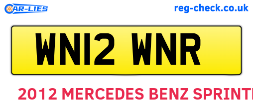 WN12WNR are the vehicle registration plates.