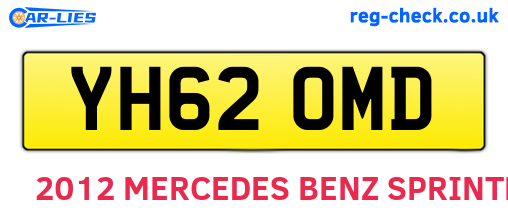 YH62OMD are the vehicle registration plates.