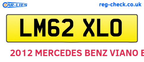 LM62XLO are the vehicle registration plates.