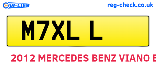 M7XLL are the vehicle registration plates.