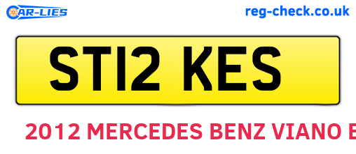 ST12KES are the vehicle registration plates.