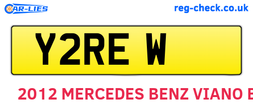 Y2REW are the vehicle registration plates.