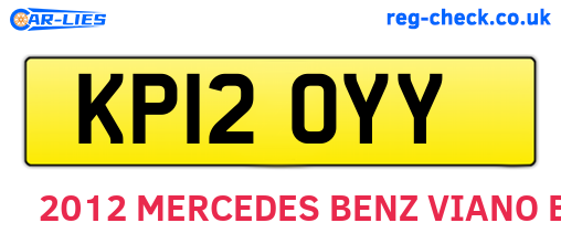 KP12OYY are the vehicle registration plates.