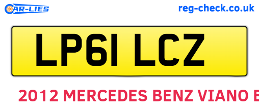 LP61LCZ are the vehicle registration plates.