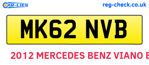MK62NVB are the vehicle registration plates.