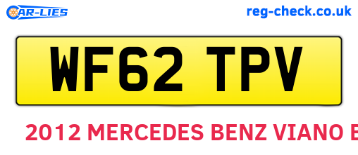 WF62TPV are the vehicle registration plates.