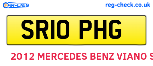 SR10PHG are the vehicle registration plates.