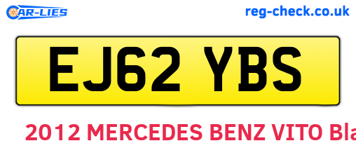 EJ62YBS are the vehicle registration plates.