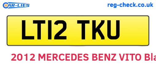 LT12TKU are the vehicle registration plates.