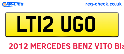 LT12UGO are the vehicle registration plates.