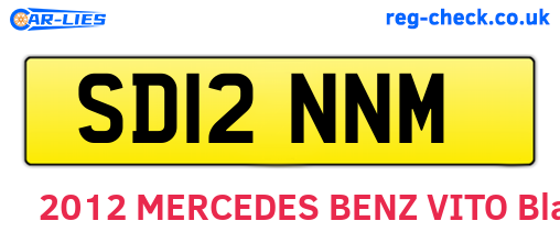 SD12NNM are the vehicle registration plates.