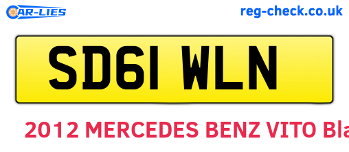 SD61WLN are the vehicle registration plates.
