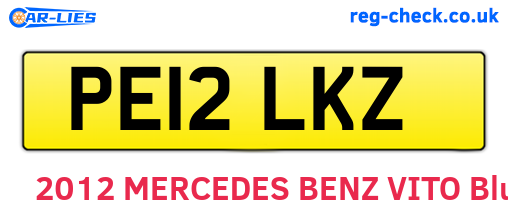 PE12LKZ are the vehicle registration plates.