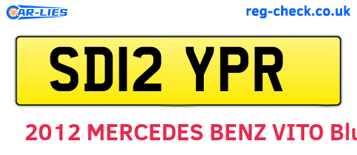 SD12YPR are the vehicle registration plates.