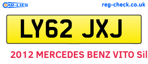 LY62JXJ are the vehicle registration plates.