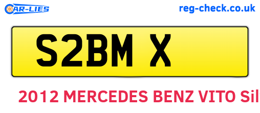 S2BMX are the vehicle registration plates.