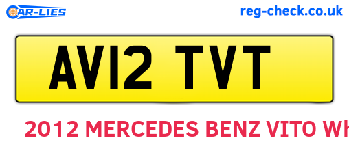 AV12TVT are the vehicle registration plates.