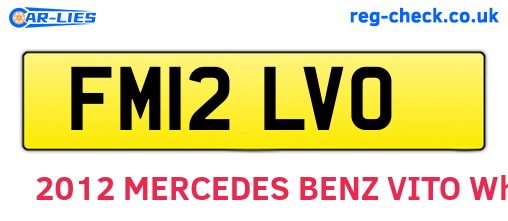 FM12LVO are the vehicle registration plates.