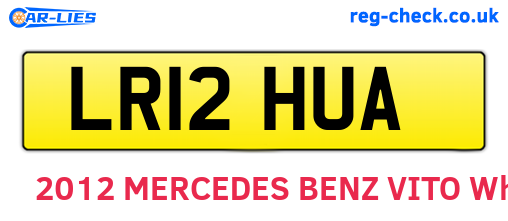 LR12HUA are the vehicle registration plates.