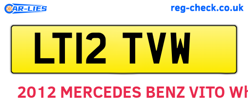 LT12TVW are the vehicle registration plates.