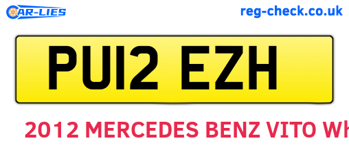 PU12EZH are the vehicle registration plates.