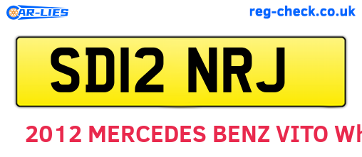 SD12NRJ are the vehicle registration plates.