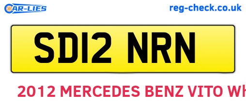 SD12NRN are the vehicle registration plates.