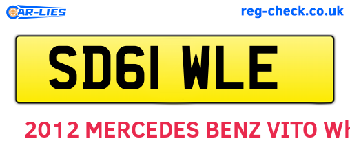 SD61WLE are the vehicle registration plates.