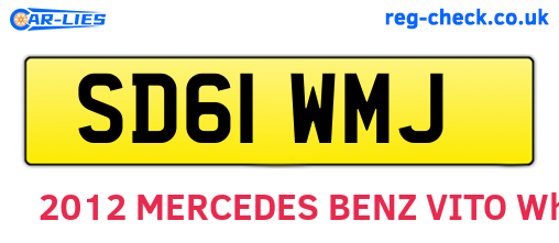 SD61WMJ are the vehicle registration plates.