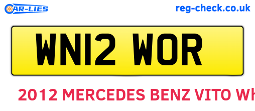 WN12WOR are the vehicle registration plates.