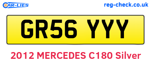 GR56YYY are the vehicle registration plates.
