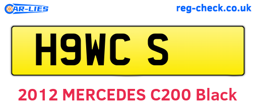 H9WCS are the vehicle registration plates.