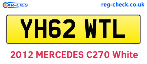 YH62WTL are the vehicle registration plates.