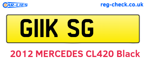 G11KSG are the vehicle registration plates.